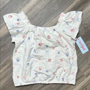 NWT Cat & Jack Cotton Beachy Top